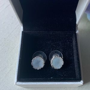 Handcrafted crystal earrings. Never worn.